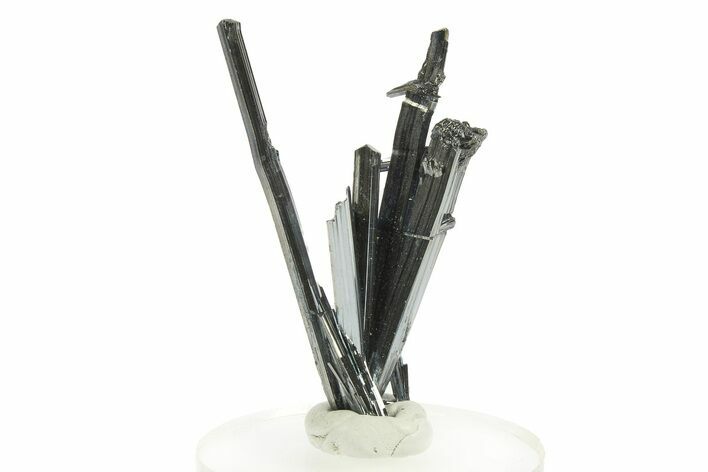 Very Lustrous Metallic Stibnite Crystals - Jiangxi, China #288693